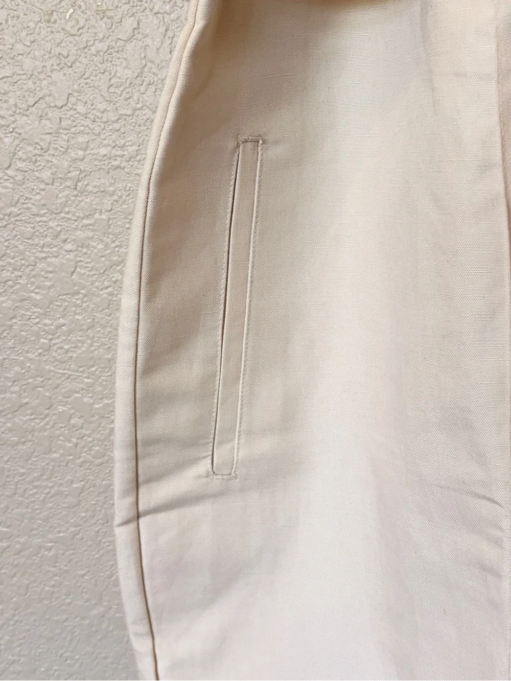 Banana Republic Linen Blend Belted Wide Leg Jumpsuit Ivory 2X